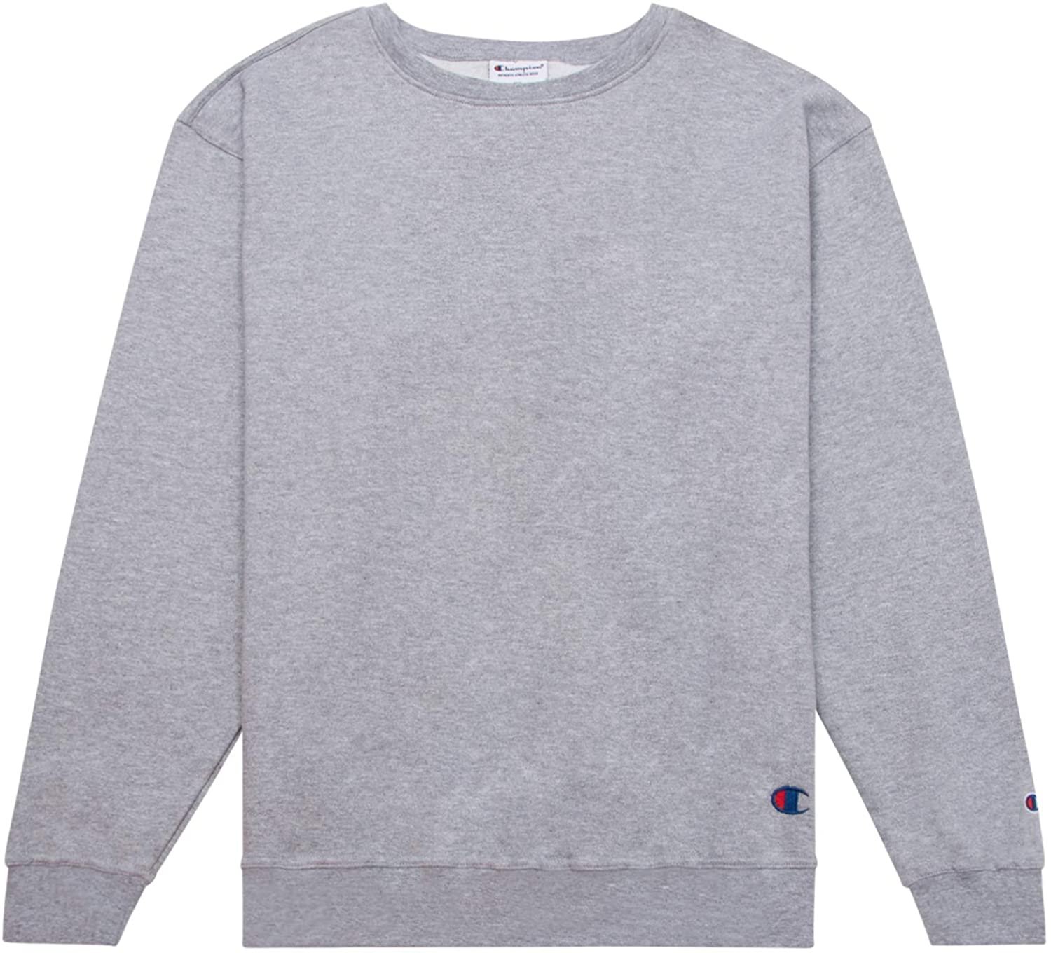 Champion Crewneck Fleece Sweatshirt for Men's Big and Tall with Script Logo - Picture 10 of 15