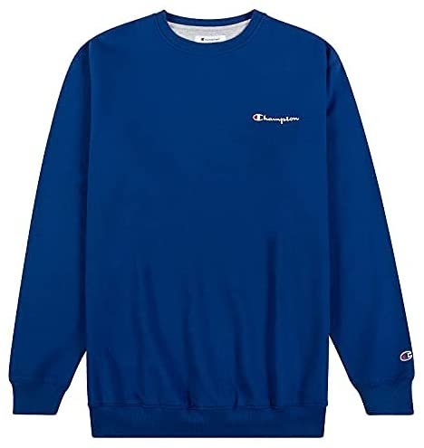Champion Crewneck Fleece Sweatshirt for Men's Big and Tall with Script Logo - Picture 15 of 15