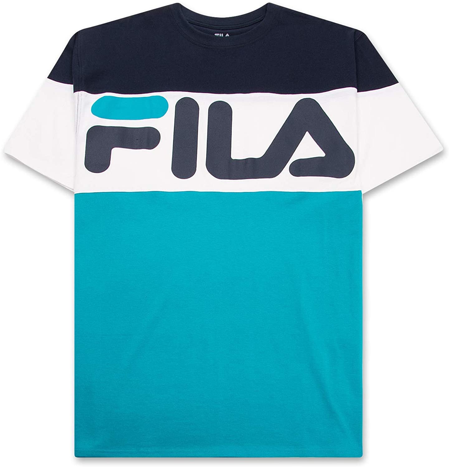Fila Men's T Shirt for Big Tall - Blocking Short Sleeves and... | eBay