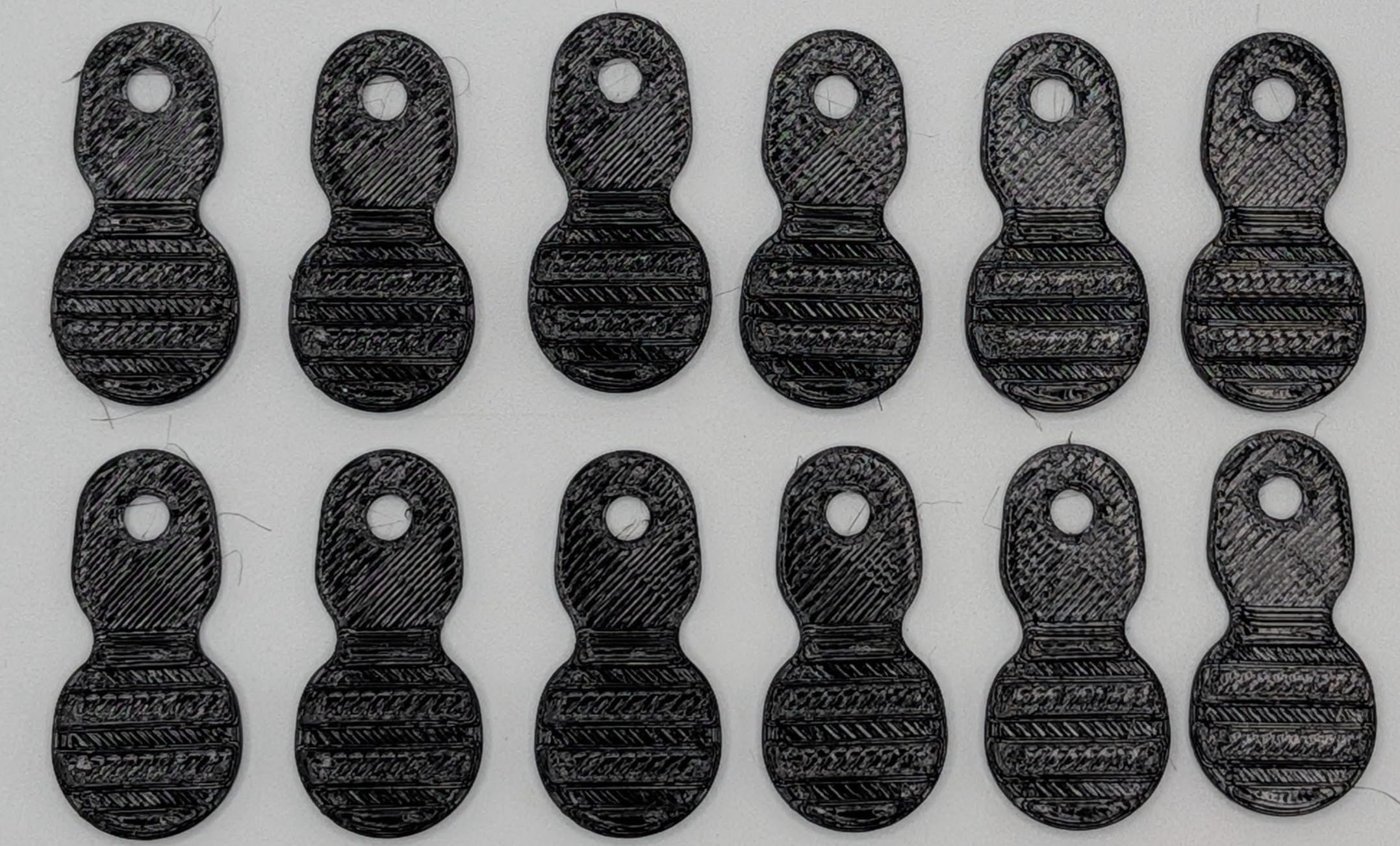 Dillon Locator Pin Tabs, Flexible, Not Brittle, 12 Pack, (Black)