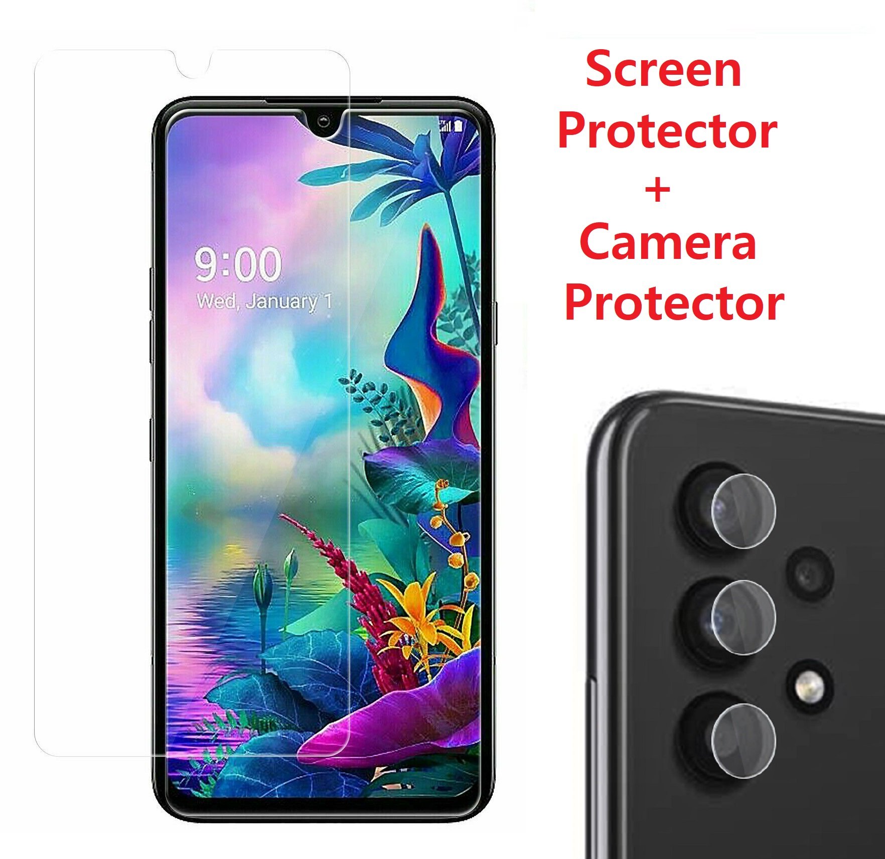 For Galaxy A02S A12 A32 A42 A52 A72 Tempered Glass Screen Camera...