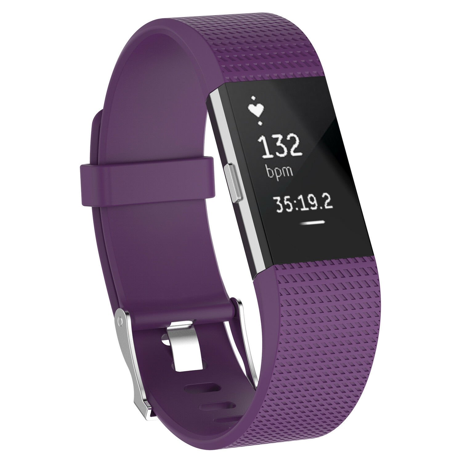 For Fitbit Charge 2 2 HR Fashion Replacement Silicone Bracelet Rubber Strap 