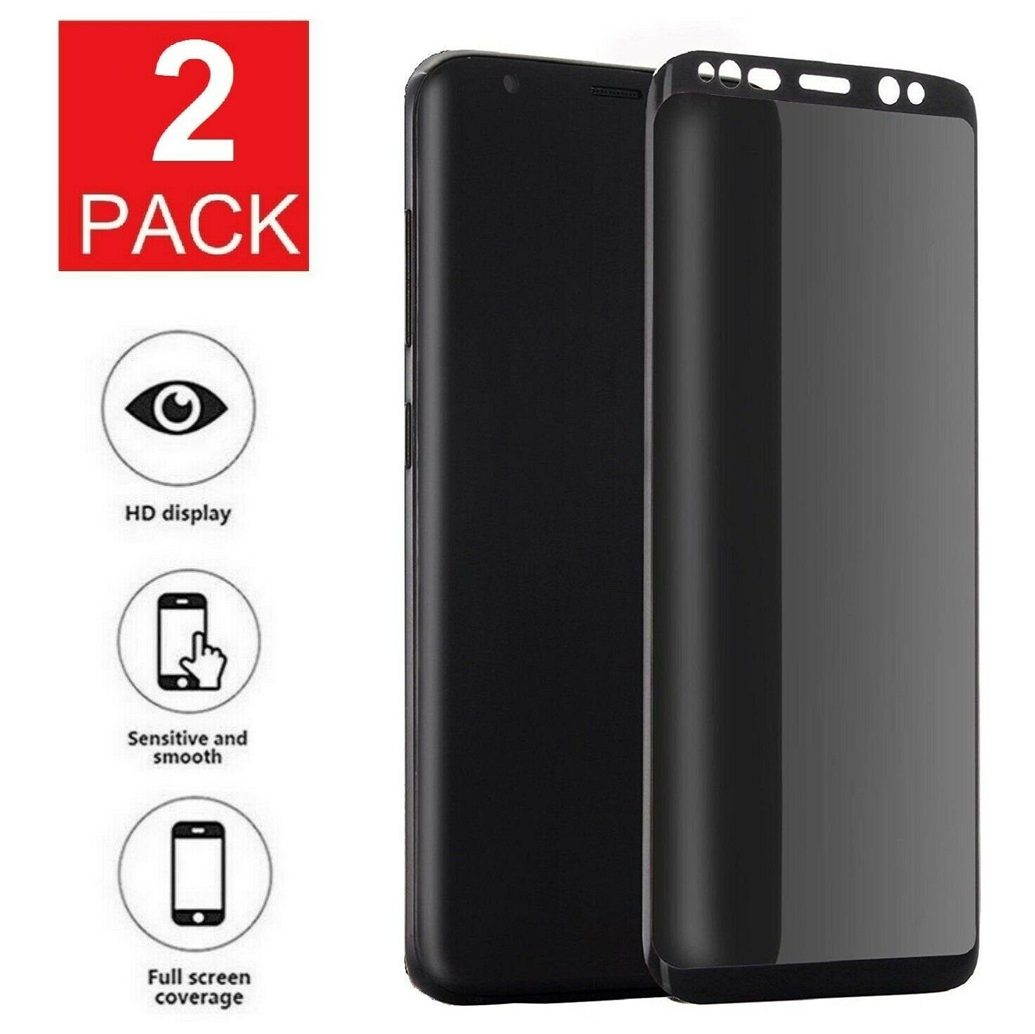 For Samsung Galaxy S8 S9 S10 Plus 10e Note 8 9  Privacy Film Screen Protector