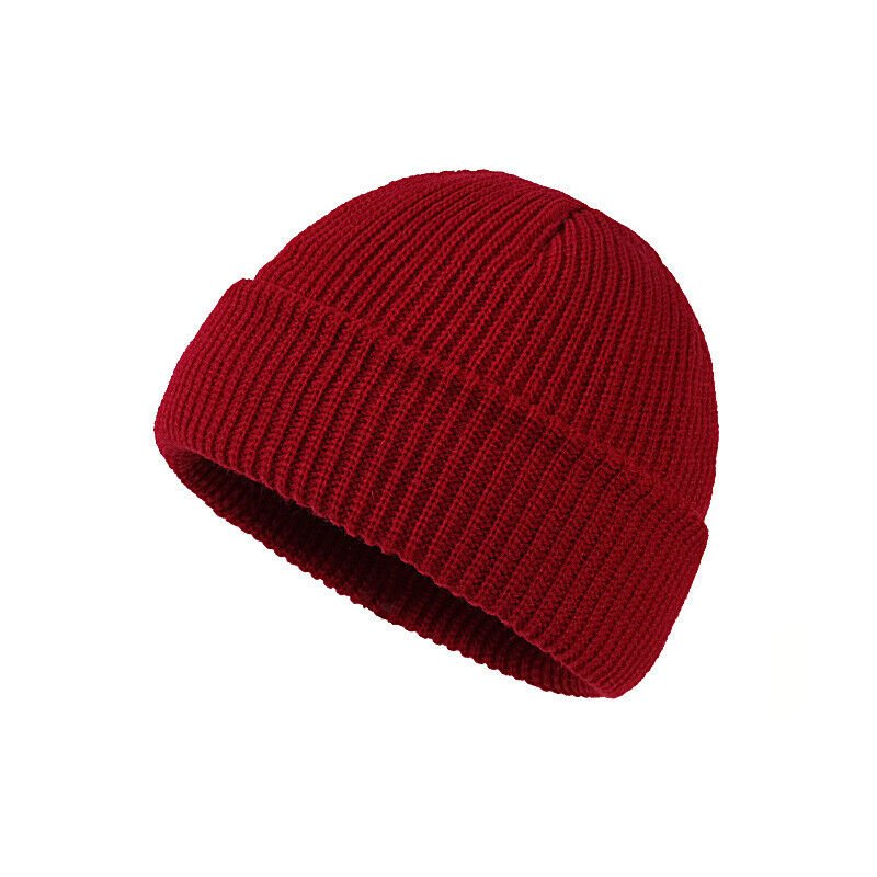 YUYOU Beanie Men Women Cuffed Plain Knit Hat Warm Hats Acrylic Knit Cuff Beanie Cap