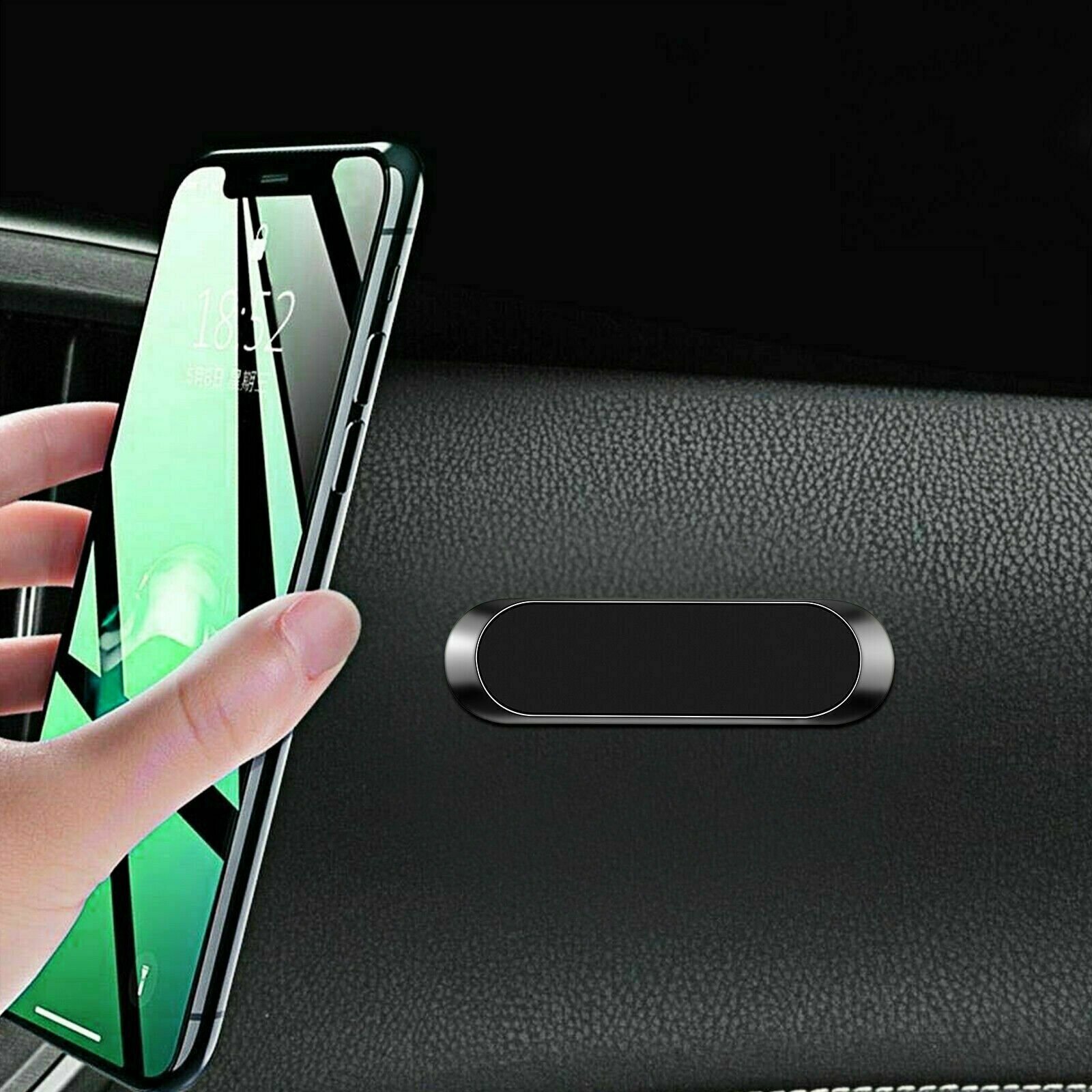 Magnetic Car Mount Phone Holder Dashboard Magnet Stand 360 Rotation Gear