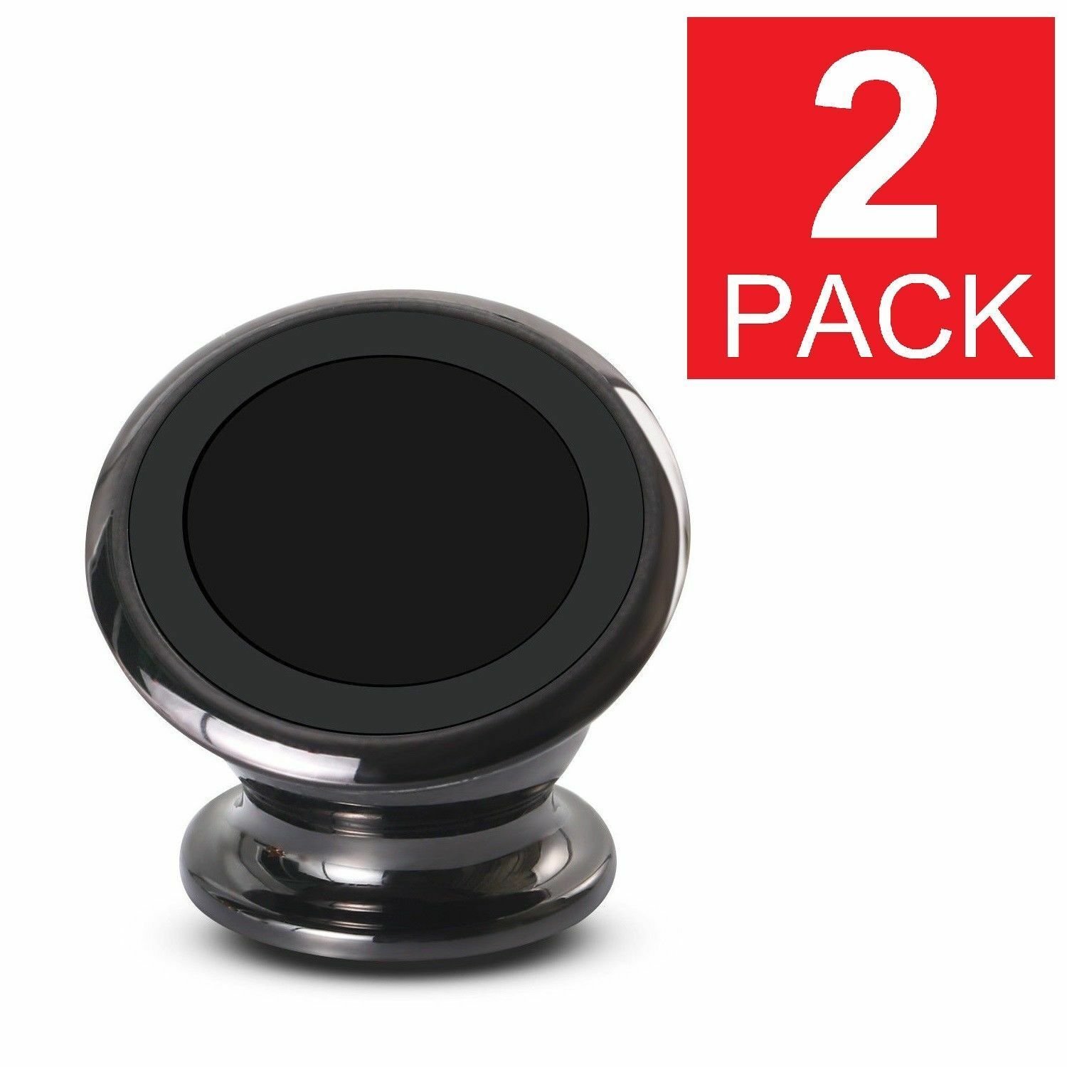2-Pack 360 Degree Magnetic Car Mount Dashboard Holder For Cell Phone Universal