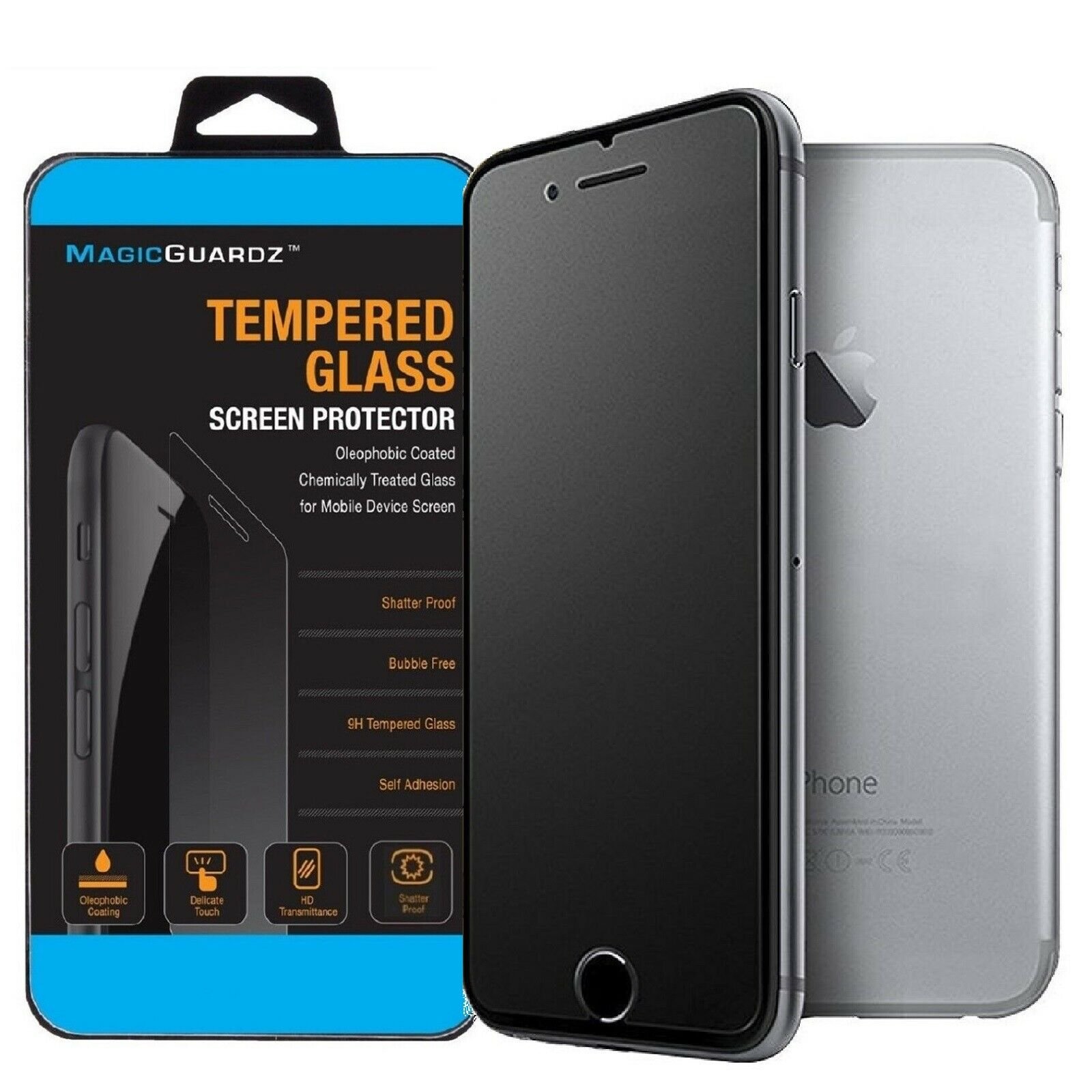 4 Pack Screen Protector for iPhone 6S Plus/iPhone 6 Plus Bear Village HD Tempered Glass Screen Protector Bubble Free Anti Scratch Screen Protector Film for iPhone 6S Plus/iPhone 6 Plus 