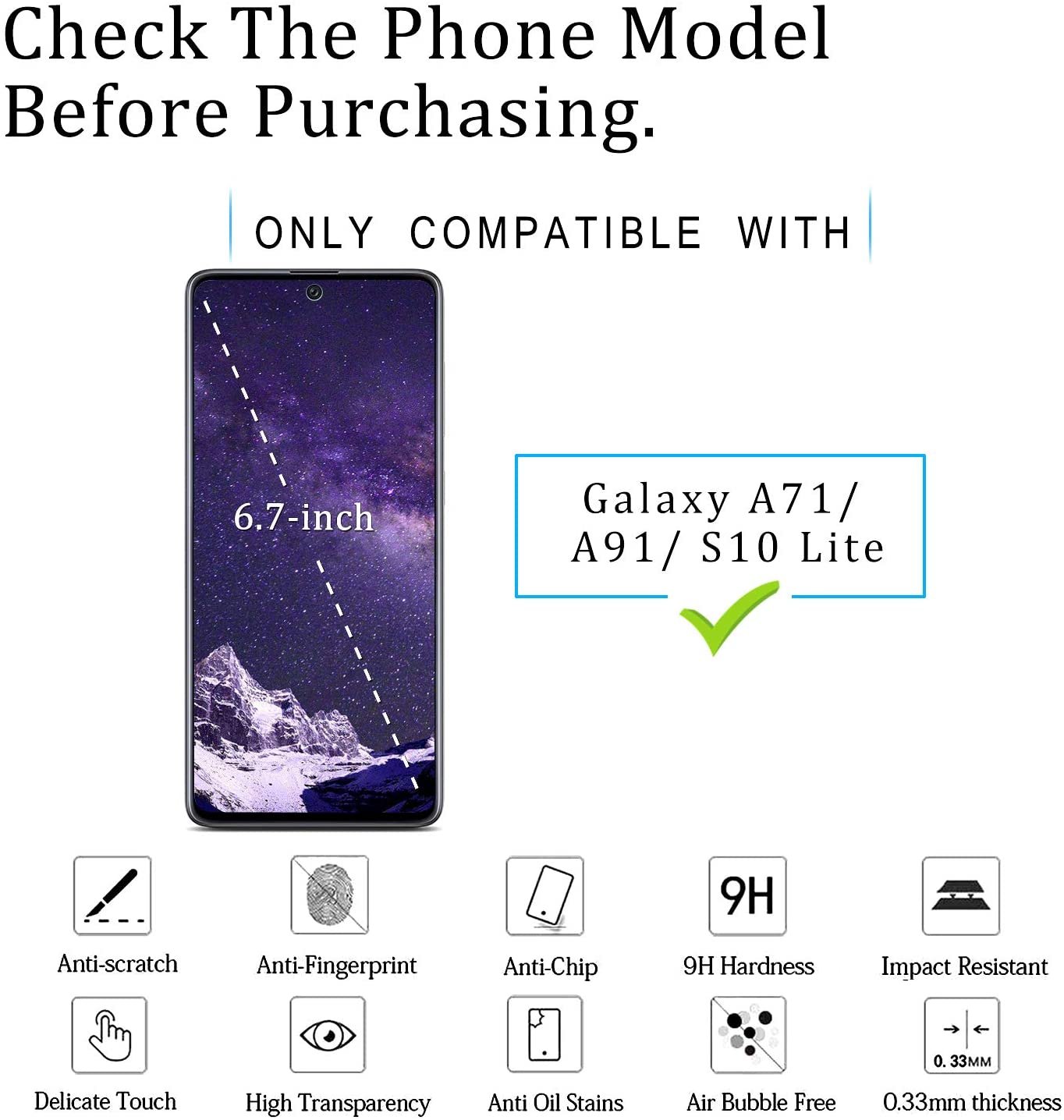 samsung a10 tempered glass price