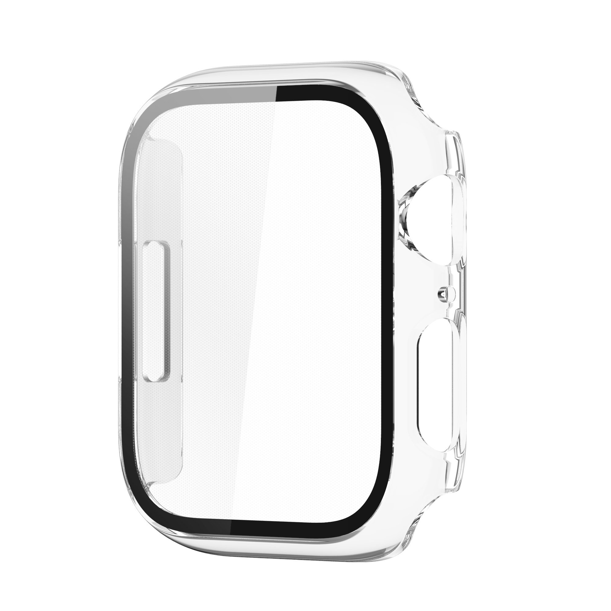 For Apple Watch Case Series 7 8 Glass Screen Protector Full Protective Cover