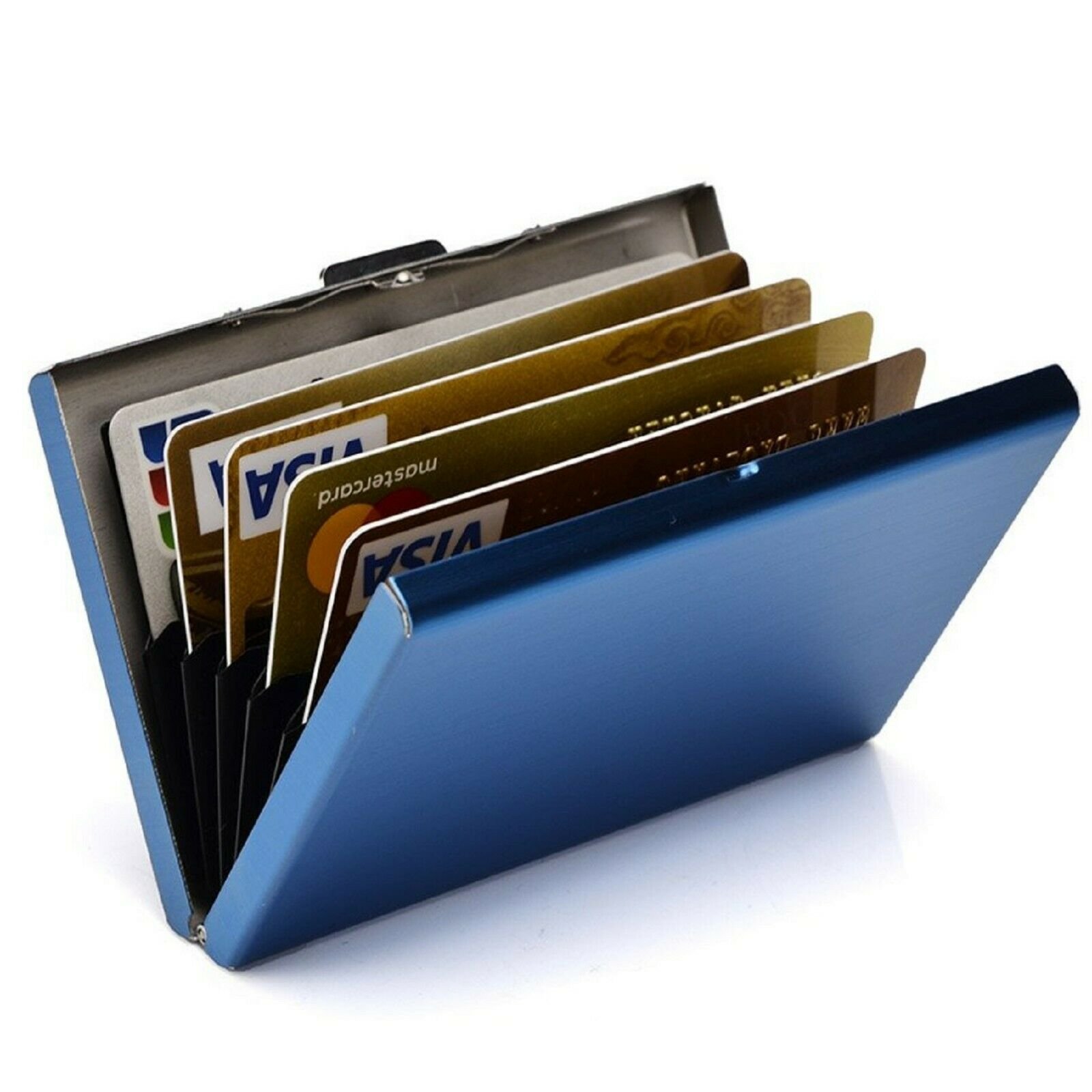 Credit Card ID Holder Slim Money Travel Wallet Men Stainless Steel RFID Blocking | eBay