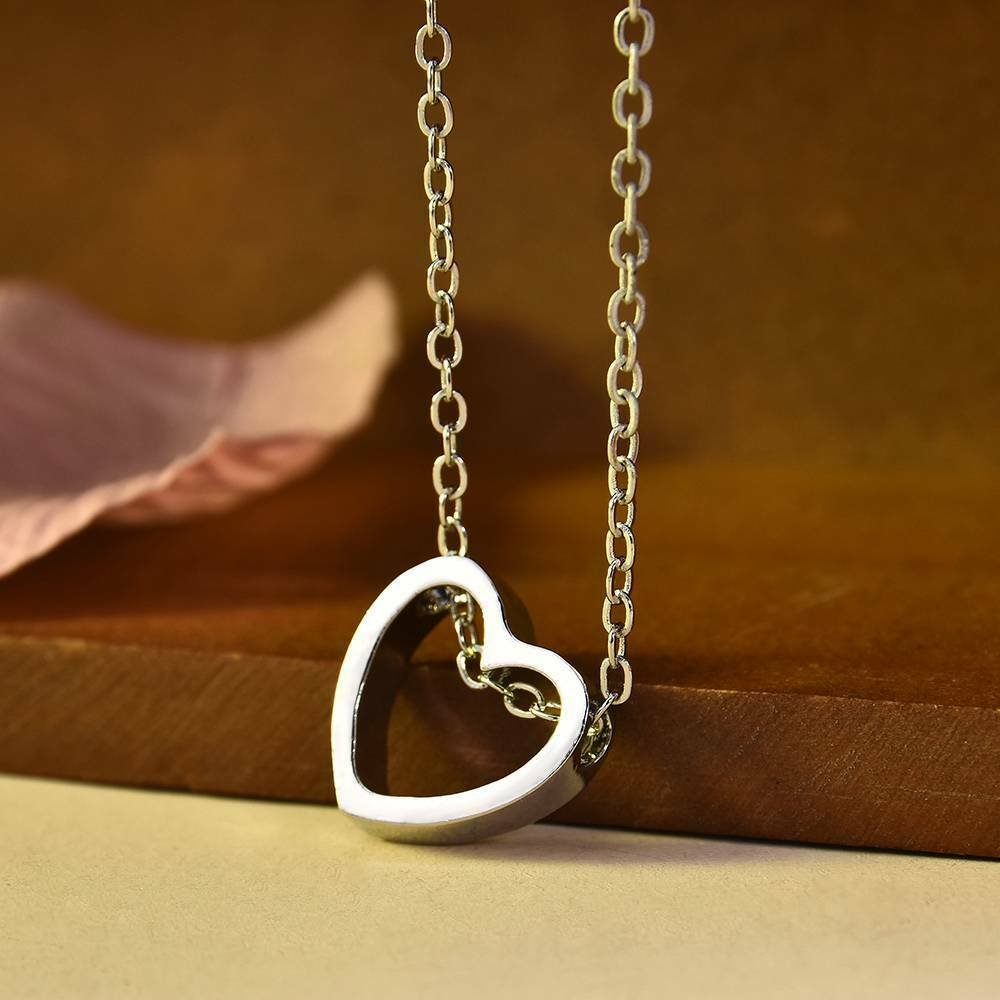 Fashion Women Heart  Pendant Charm Necklace Jewelry w/ 19" Stainless Steel Chain