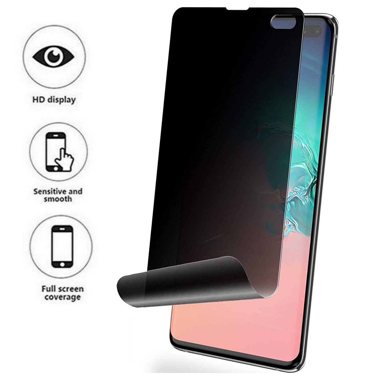 For Samsung Galaxy S8 S9 S10 Plus 10e Note 8 9  Privacy Film Screen Protector