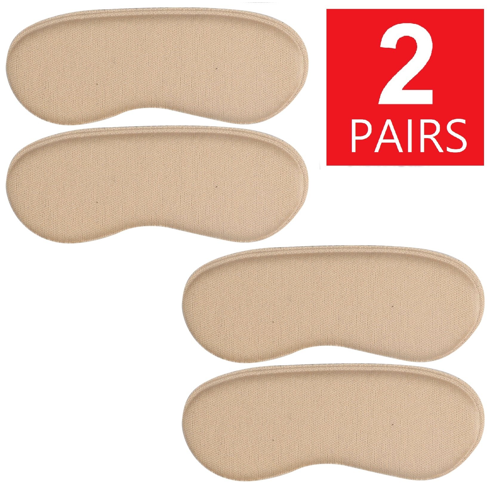 LOT 1 2 3 Pairs Fabric Shoe Pads Cushion Liner Grip Back Heel Inserts Insoles 