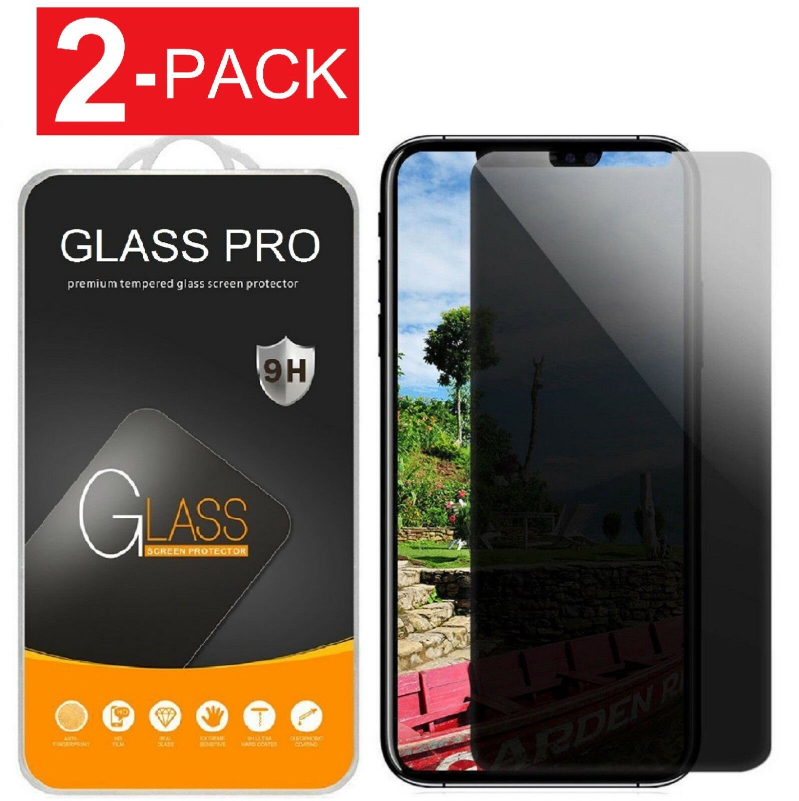 Twin Pack para iPhone 7 Protector de Pantalla de Vidrio Templado Premium Pro