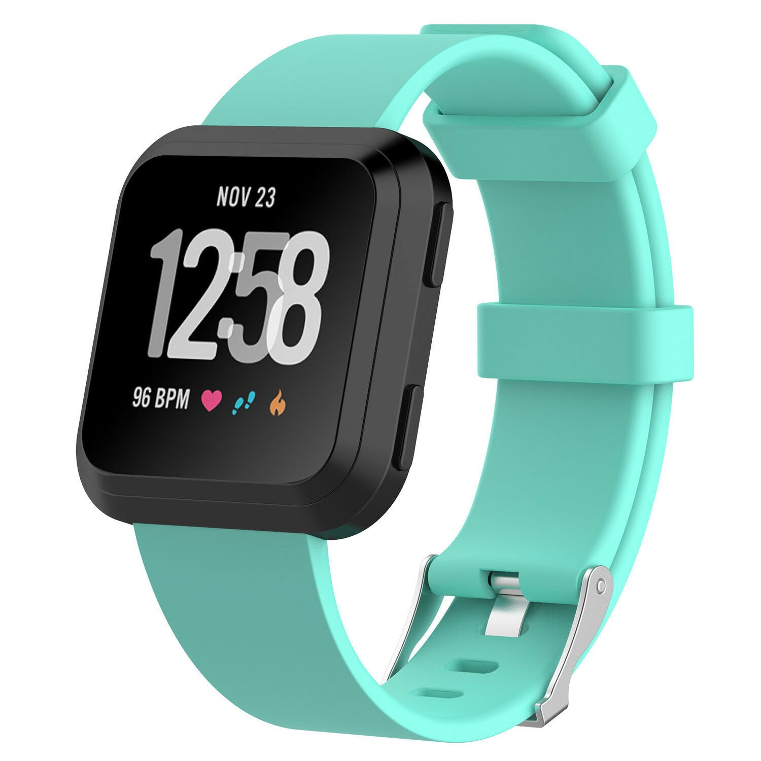 Replacement Silicone Rubber Band Strap Wristband For Fitbit Versa 1 2 ...