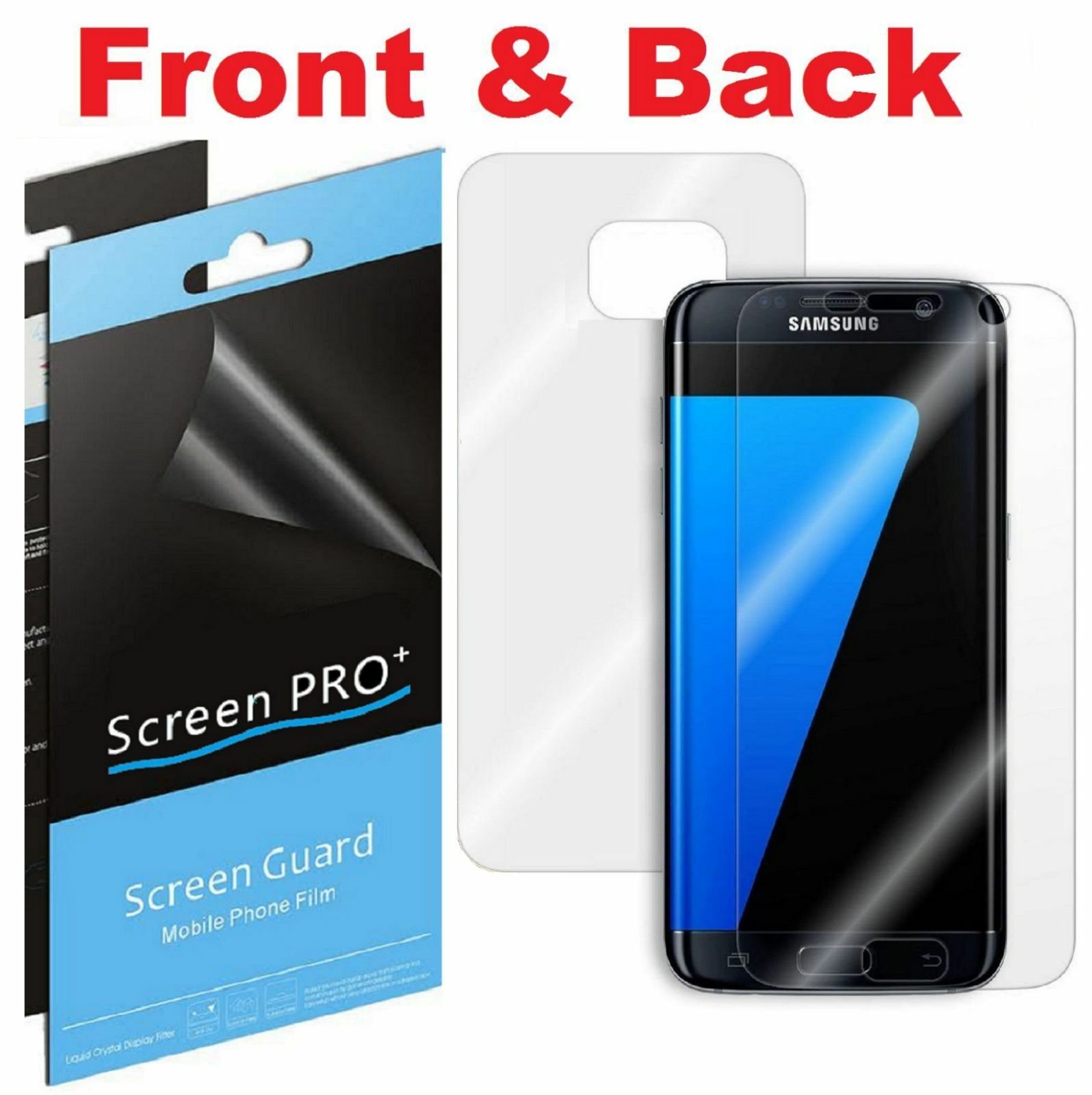 uitlaat Kalmte Vijftig FULL BODY (Front + Back) Screen Protector Film For Samsung Galaxy S7 / S7  Edge | eBay
