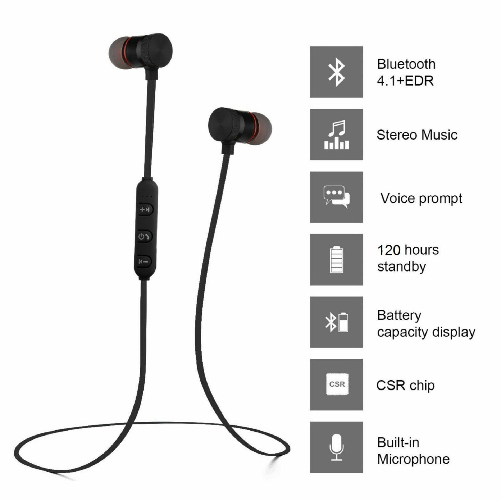 neckband bluetooth headphones with mic usa