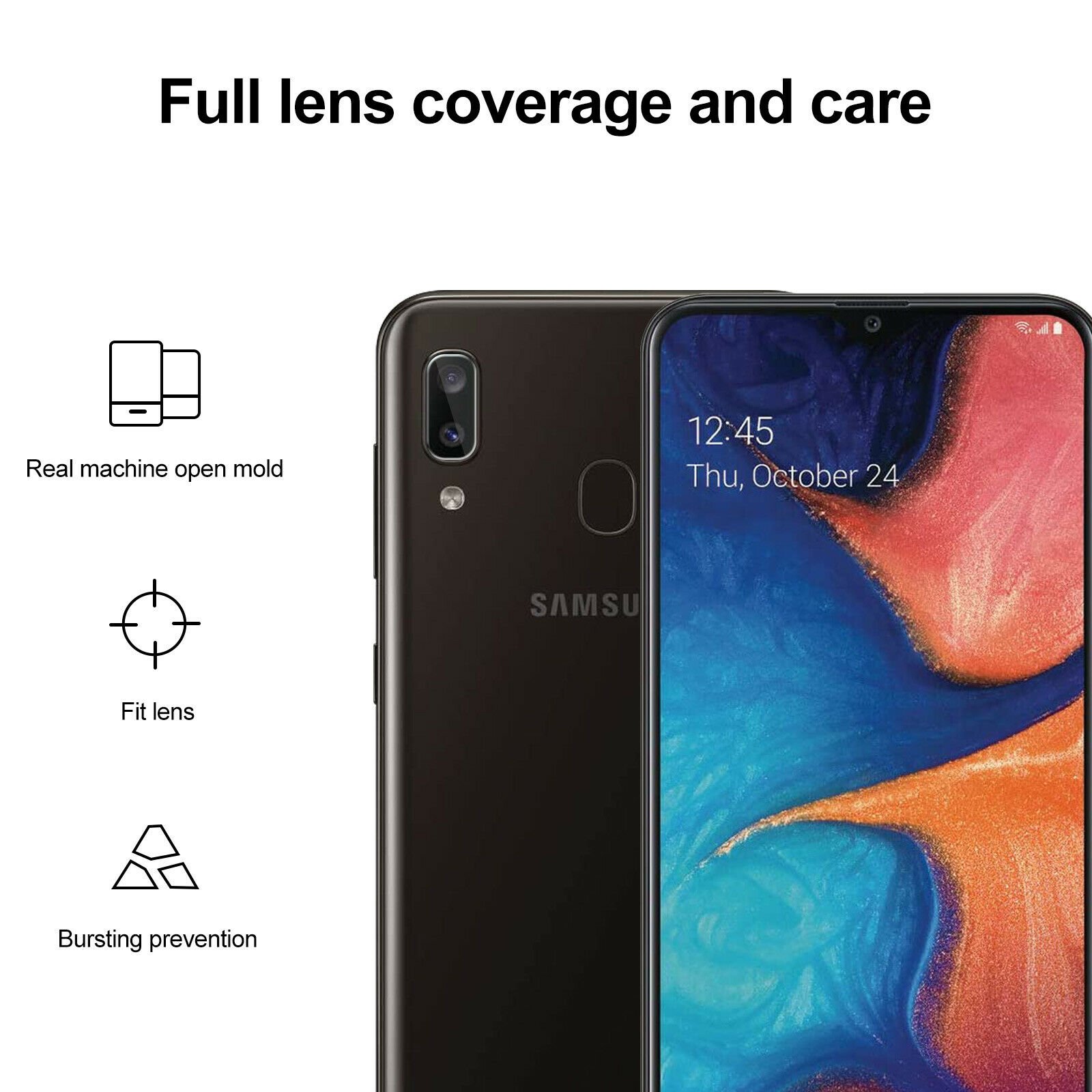 For Samsung Galaxy A10 A10e A20 A31 A51 A71 Tempered Glass Camera Lens Protector