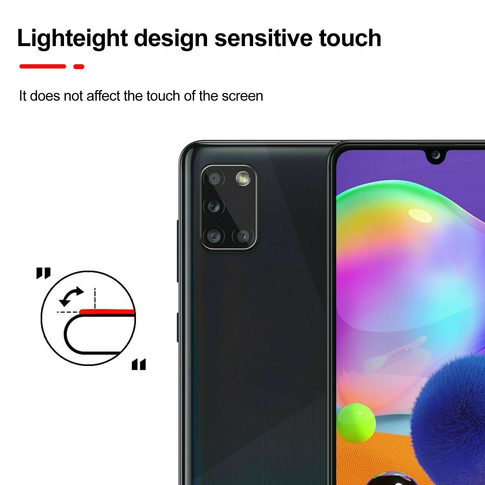 For Samsung Galaxy A10 A10e A20 A31 A51 A71 Tempered Glass Camera Lens Protector