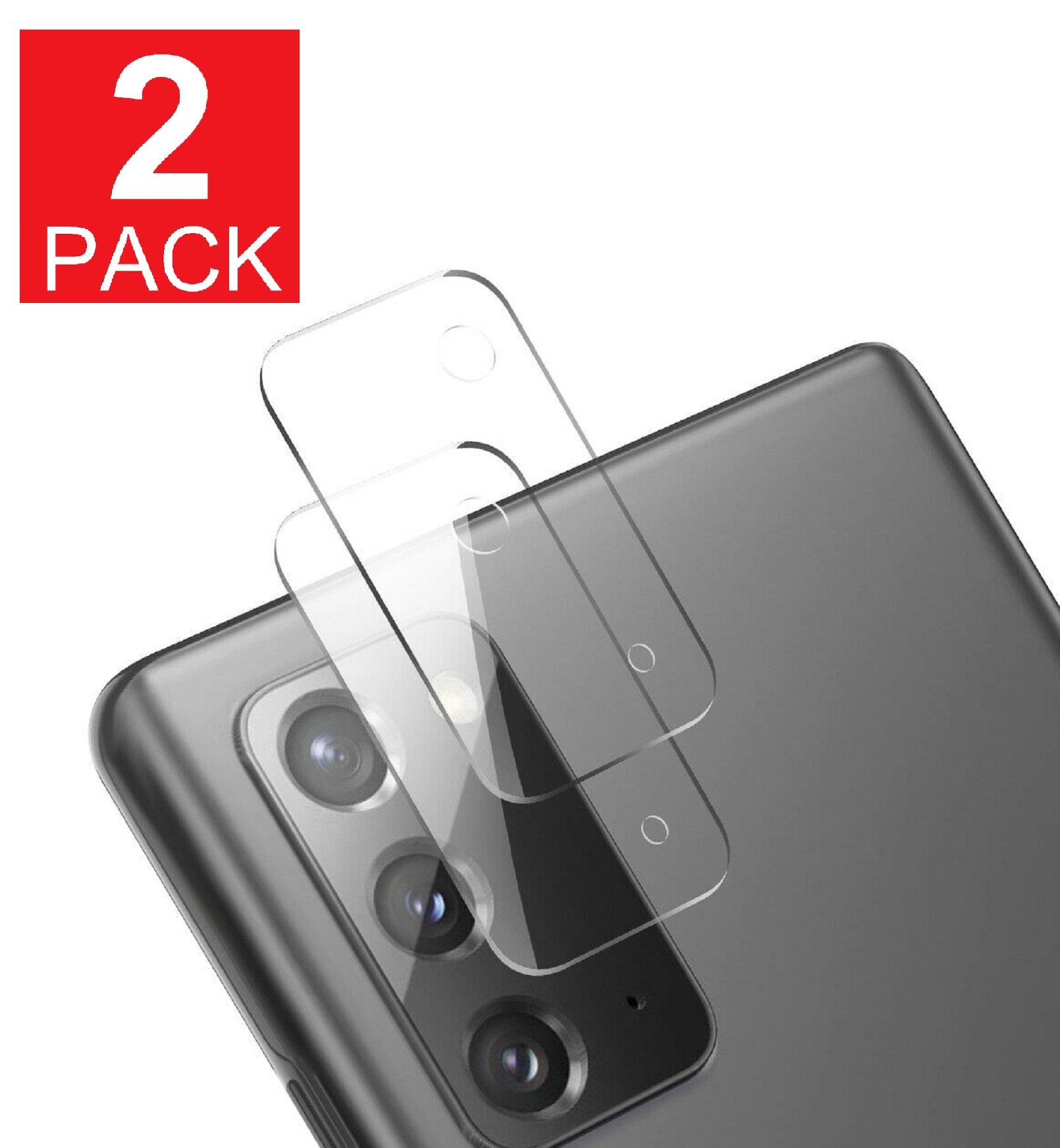 2-Pack For Galaxy Note 20 / Note 20 Ultra Camera Lens Screen Protector Glass