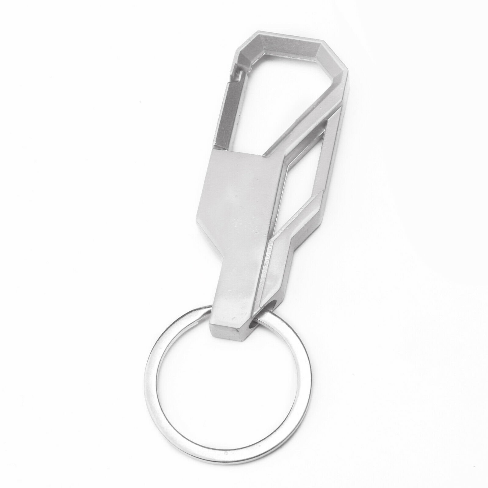 Silver Men Creative Alloy Metal Keyfob Car Keyring Keychain Key Chain Ring Gift 