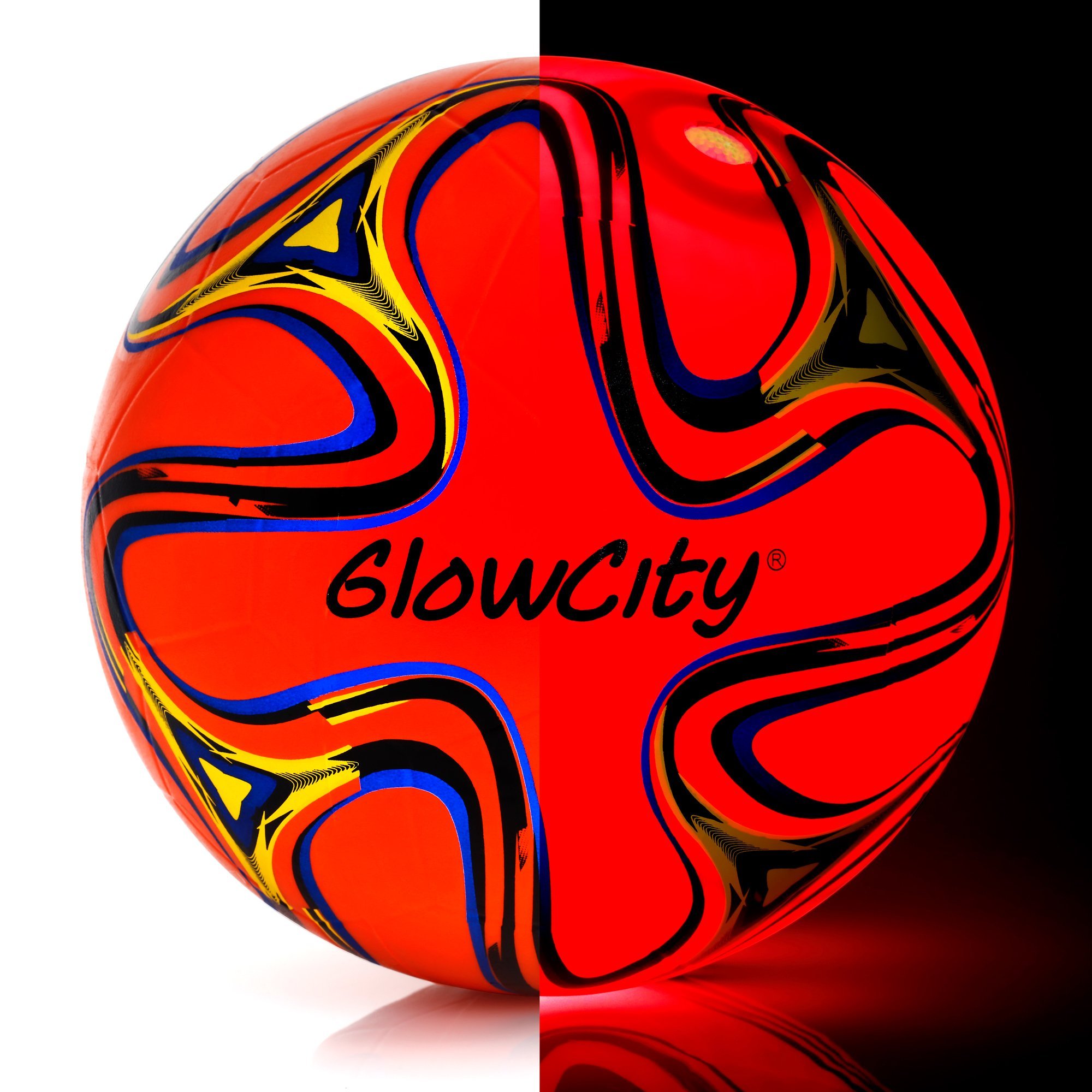 GlowCity Light Up Soccer Ball Swirl Edition-Uses LED Lights  eBay
