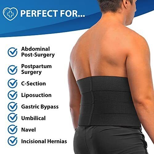 ORTONYX 12" Abdominal Binder Unisex /Postpartum Post-operative Post-surgery wrap - Picture 11 of 19