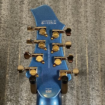 ESP LTD JR-208 Javier Reyes 8 String Pelham Blue Baritone Guitar