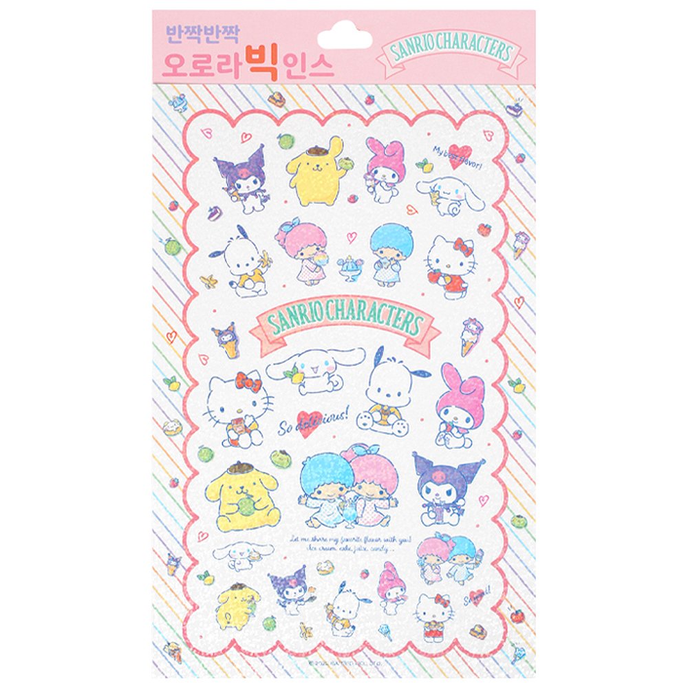 Sanrio Character Big Holographic Shiny Deco Scrapbook Cutting Sticker Sheets 1PC - Picture 11 of 11
