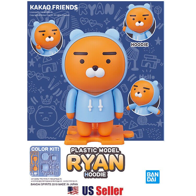 H&P,Hoodie,Ribbon Bandai Kakao Friends Plastic Figure Model Ryan 3type sets 