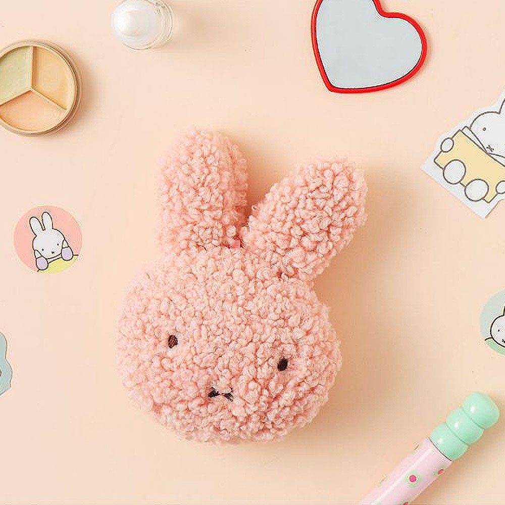 Bolsa facial Miffy bolsa de felpa linda bolsa de conejito bolsa de maquillaje almacenamiento esencial - Imagen 6 de 7