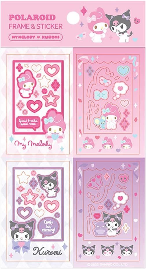 Pegatinas decorativas Sanrio My Melody & Kuromi Polaroid marco fotográfico (1 pieza) - Imagen 5 de 6