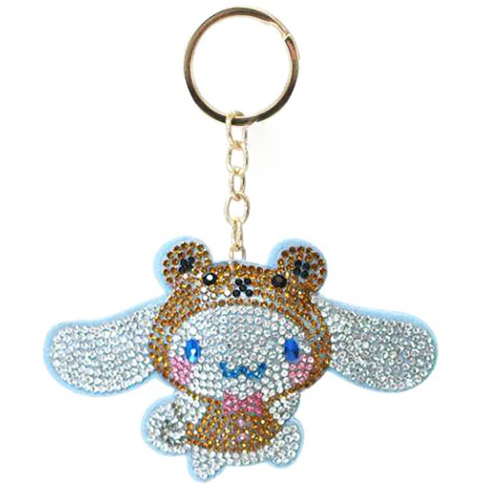 Schlüsselanhänger Sanrio Charaktere Glanz Strass Maskottchen Schlüsselring Charm - Bild 4 von 7