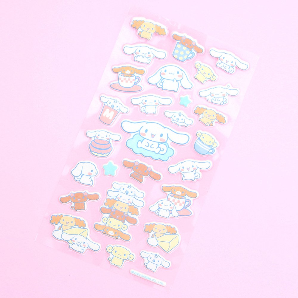 Kawaii Cute Puffy Stickers Sheet Crux *Hamu Hamu Friends (05038)