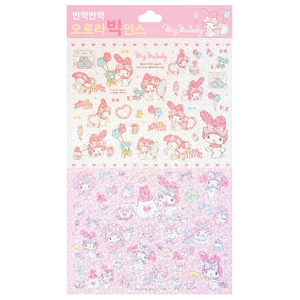 Sanrio Character Big Holographic Shiny Deco Scrapbook Cutting Sticker Sheets 1PC - Picture 8 of 11