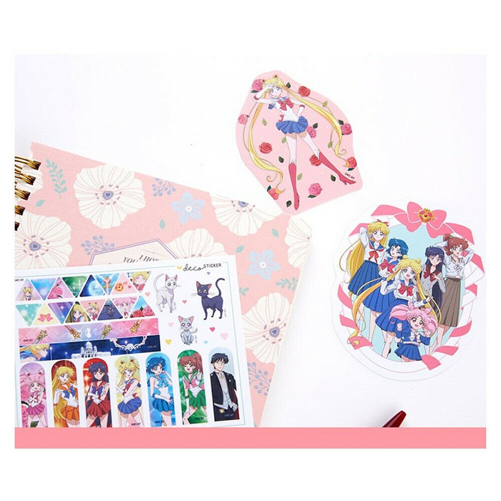 Details about   Sailor Moon Crystal Scrapbook Diary Deco Sticker 12pcs Assorted Pack 1 Pack 