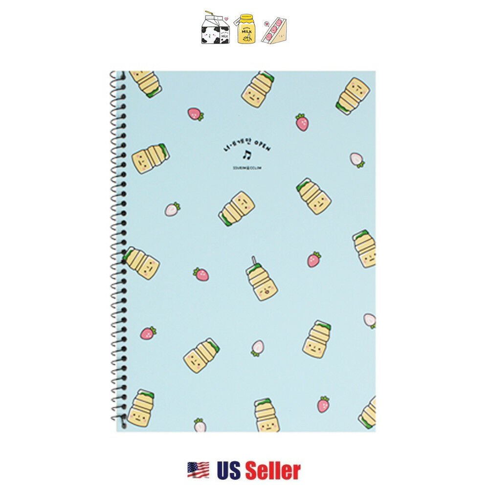 Choose One Convenience Store Food Spiral Holographic Pieces School Notebook 1PC 