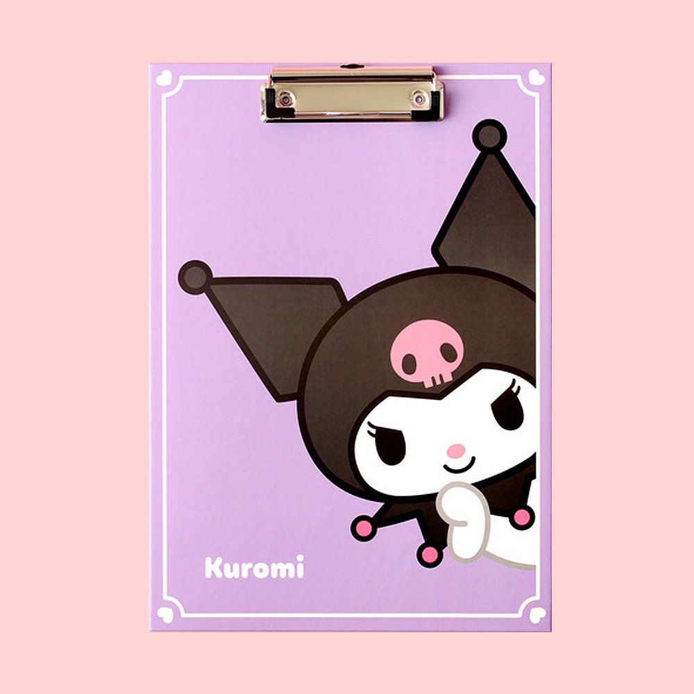 Sanrio Kuromi Character Portable Writing Surface Clipboard