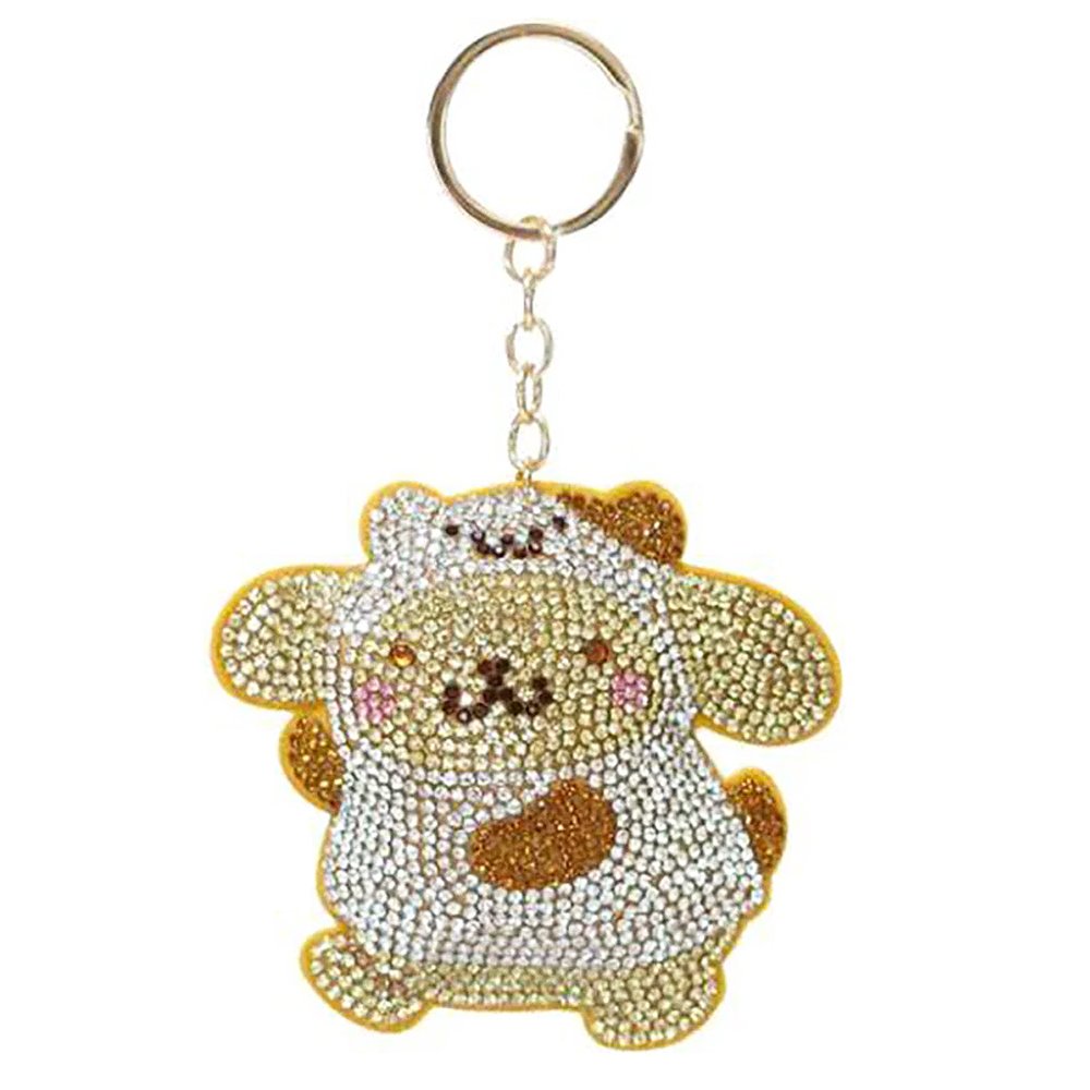 Schlüsselanhänger Sanrio Charaktere Glanz Strass Maskottchen Schlüsselring Charm - Bild 7 von 7