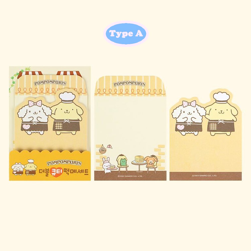 Juego de 2 piezas de almohadilla de notas no pegajosa para oficina de personajes de Sanrio (1 juego) - Imagen 9 de 13