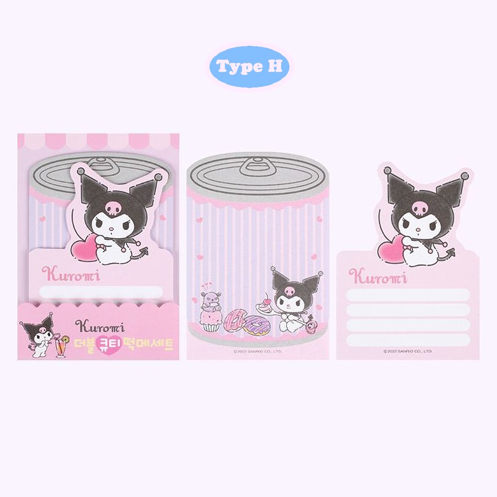 Juego de 2 piezas de almohadilla de notas no pegajosa para oficina de personajes de Sanrio (1 juego) - Imagen 13 de 13