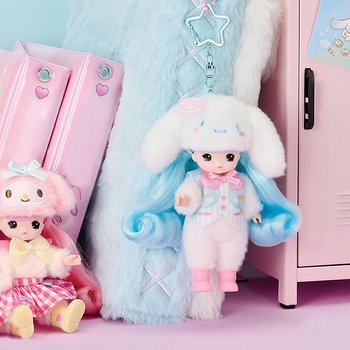 Mimi x Sanrio Cinnamoroll Little Mimi Doll Figure Keychain