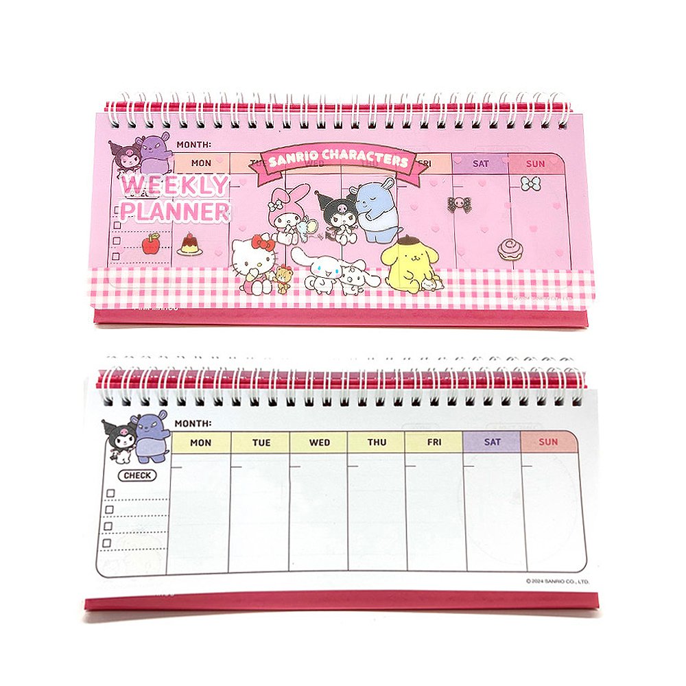 Sanrio Characters Standing Weekly Planner Desk Planner for Office School - Picture 7 of 8