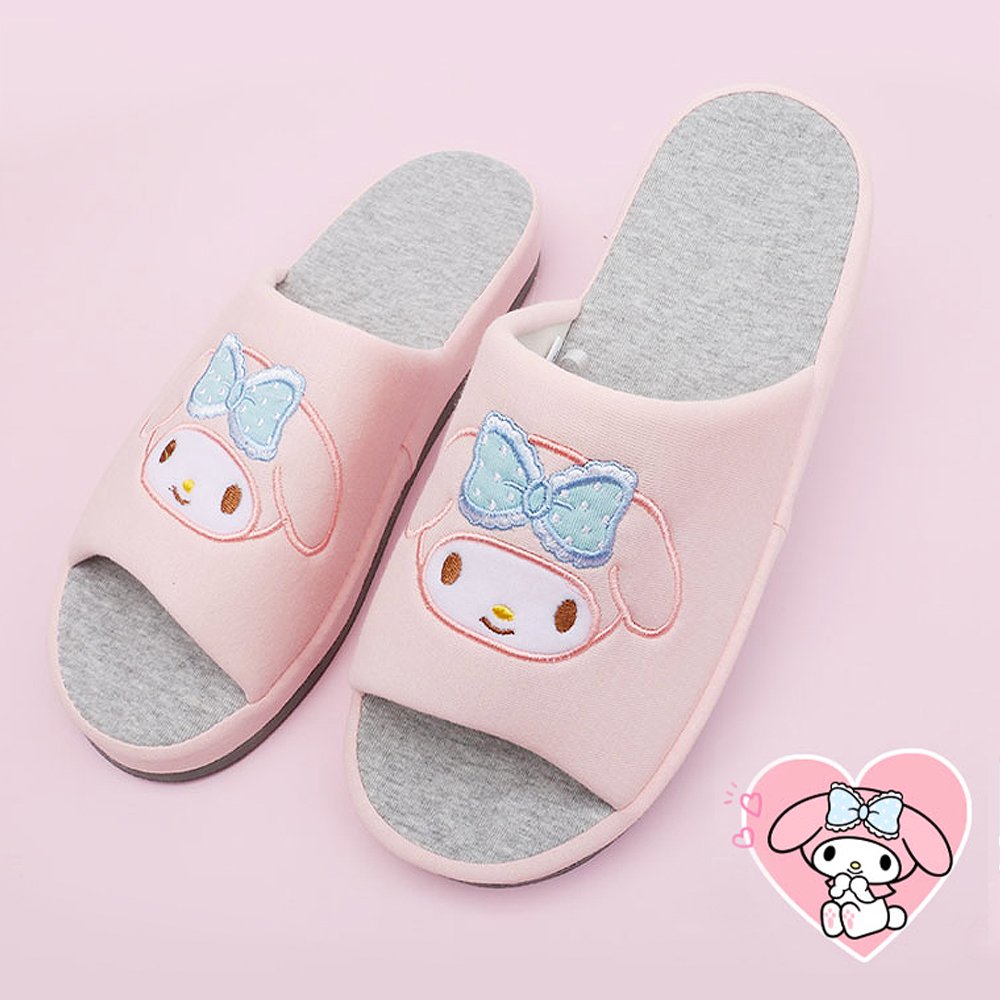 Sanrio Characters My Melody / Kuromi Face Indoor Room Slippers (1Pair) - Picture 7 of 7