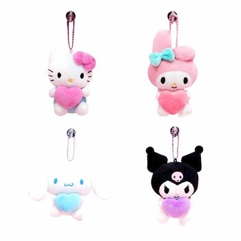 My Melody Heart Mini Plush Toy Doll Keychain Stuffed Animal Anime