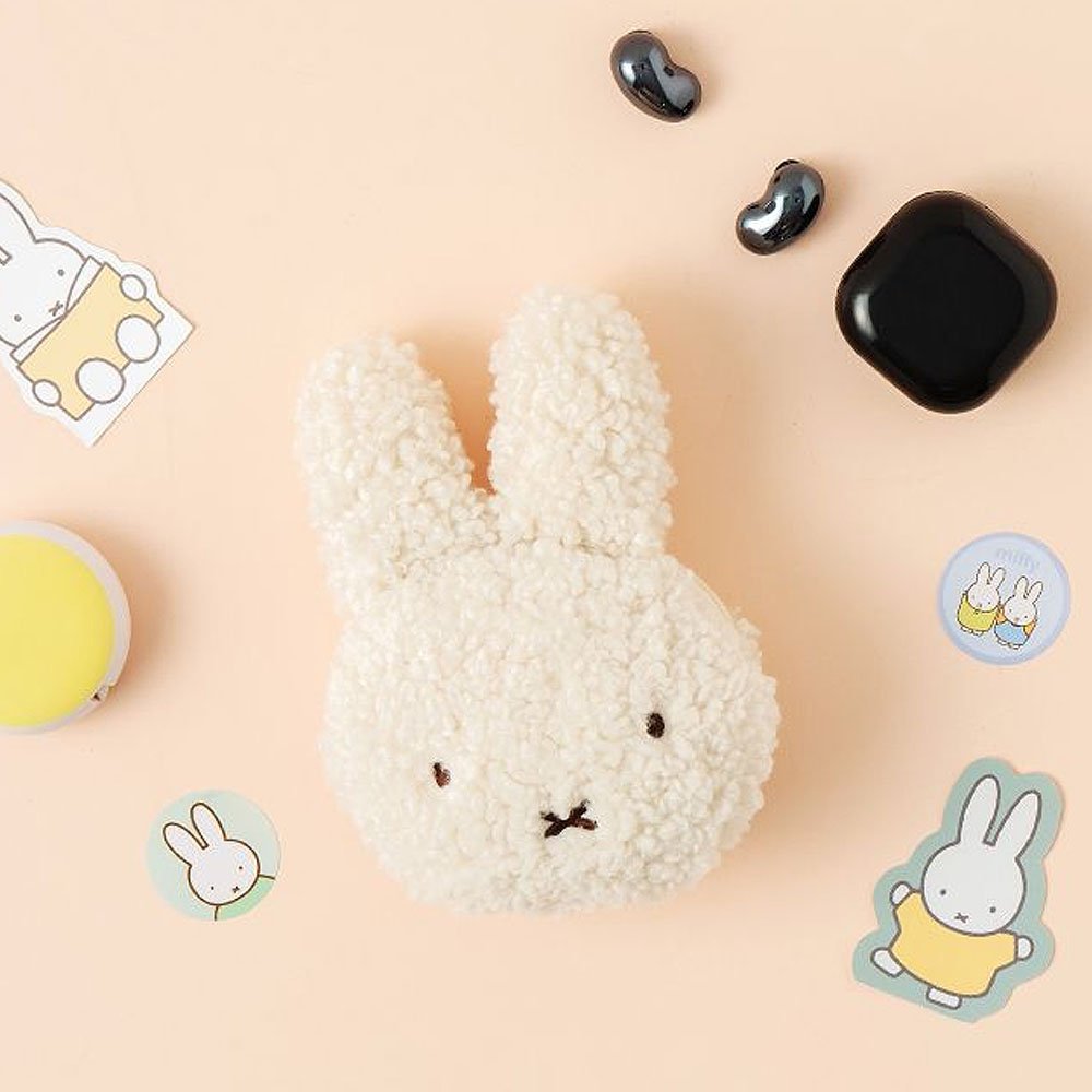 Bolsa facial Miffy bolsa de felpa linda bolsa de conejito bolsa de maquillaje almacenamiento esencial - Imagen 7 de 7