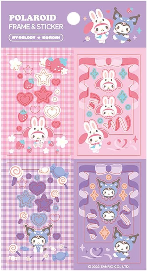 Pegatinas decorativas Sanrio My Melody & Kuromi Polaroid marco fotográfico (1 pieza) - Imagen 6 de 6
