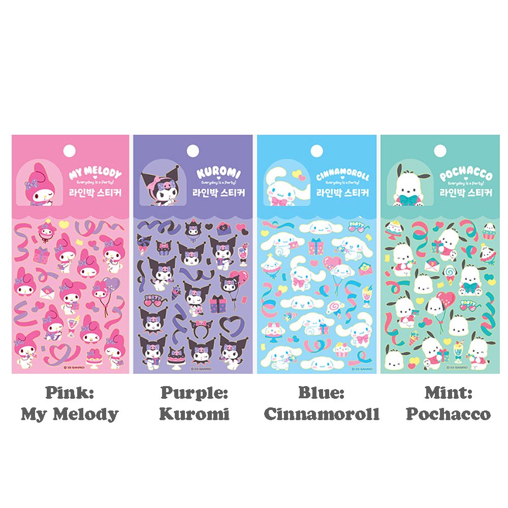 Sanrio Character Gold Bolder Cute Sticker Sheet Decorate Diary, Smartphone, Cups - Picture 8 of 8