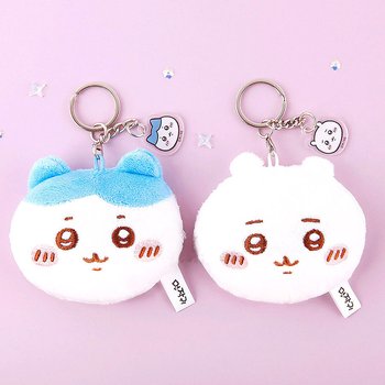 Chiikawa and Hachiware Plush Mirror Keychain Stuffed Animal