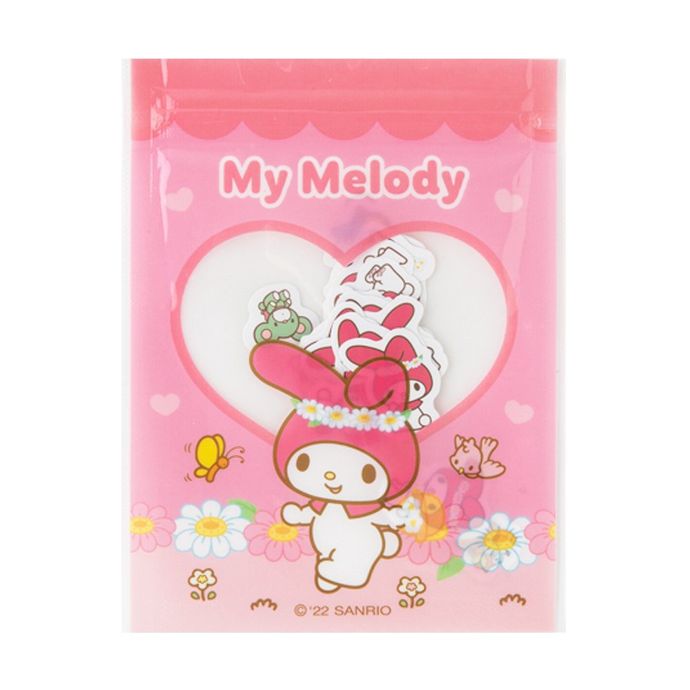 Lindo paquete de 20 pegatinas de sello decorativo surtido de personajes de Sanrio con bolsa con cremallera (1 paquete) - Imagen 17 de 19